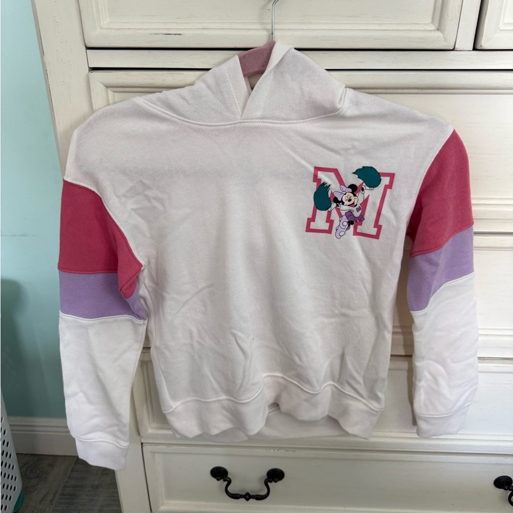 Disney Minnie White Hoodie Shirt